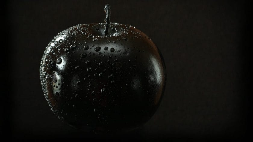 black diamond apple closeup