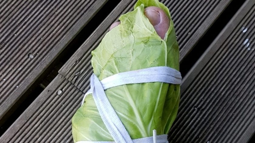 The Benefits Of Wrapping Cabbage Leaves Around Your Feet the-benefits-of-wrapping-cabbage-leaves-around-your-feet