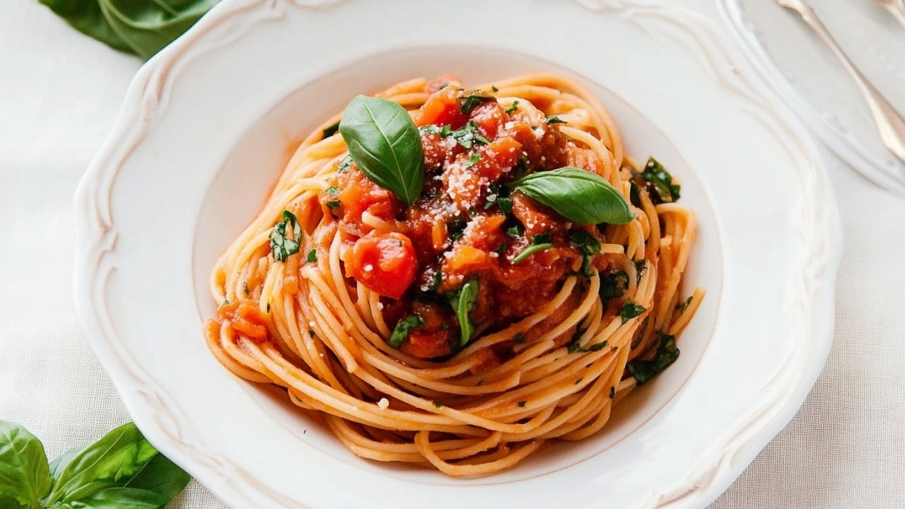 Light & Easy Summer Spaghetti Recipe for Weeknight Dinners - Summer Spaghetti With Fresh Tomato Sauce 1